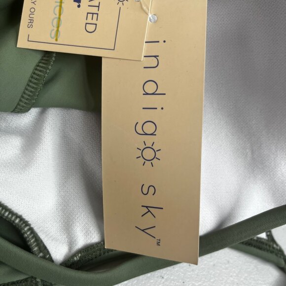 Indigo Sky Maurices Swim Tankini Tank Top Womens Large Green New - Picture 8 of 9